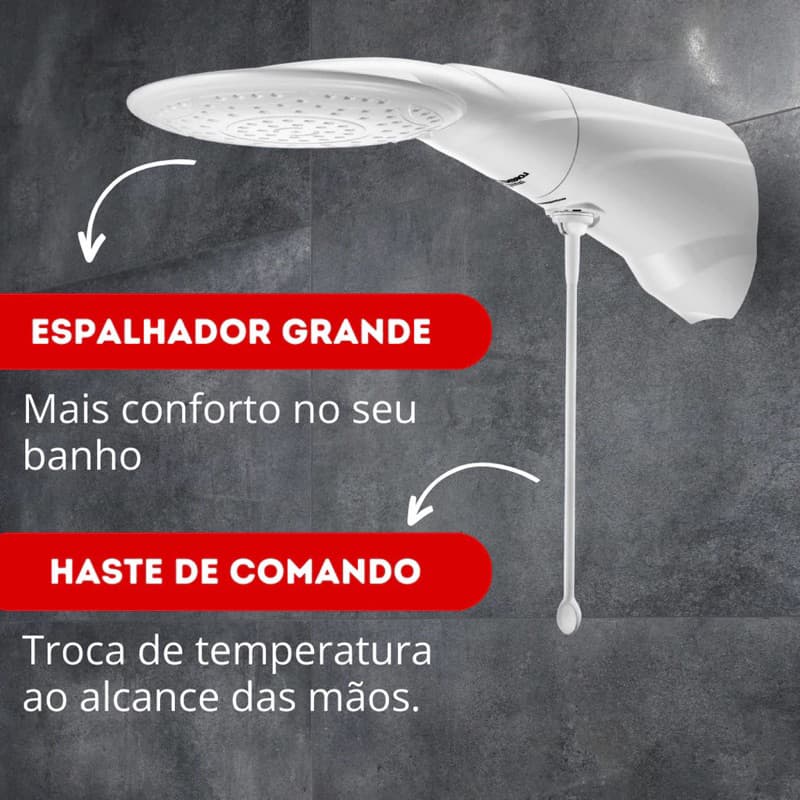 Chuveiro Ducha Advanced Turbo Pressurizador Lorenzetti 220v/7500w