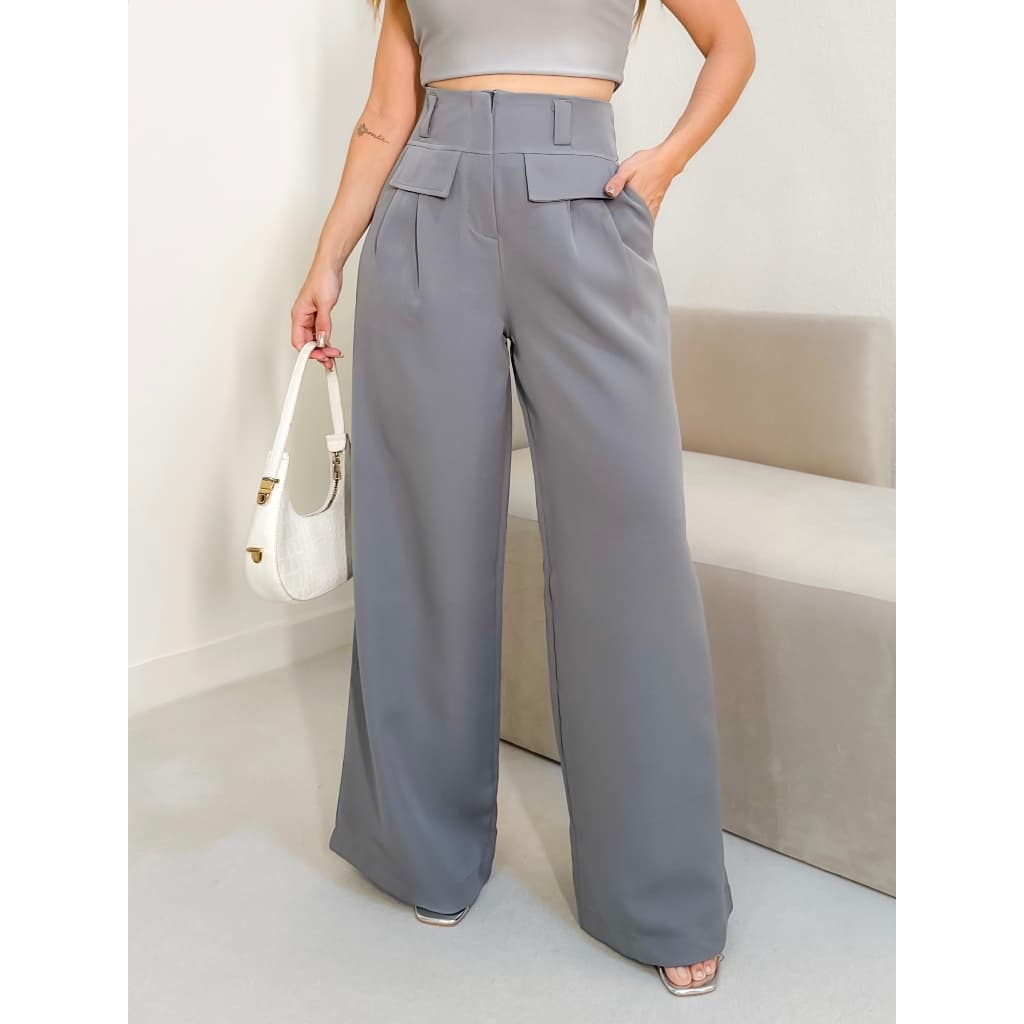 SM Calça Pantalona Alfaiataria Social L'envers Mode J 017