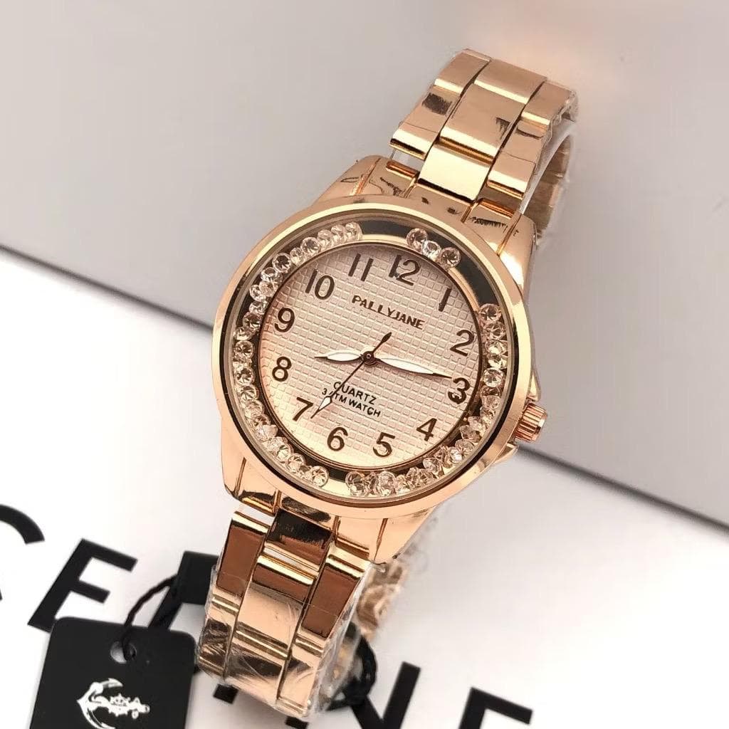 Relógio Feminino A Prova D'água Dourado Rose