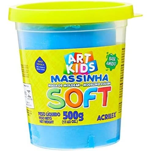 Massa Modelar Soft 500g Azul Acrilex