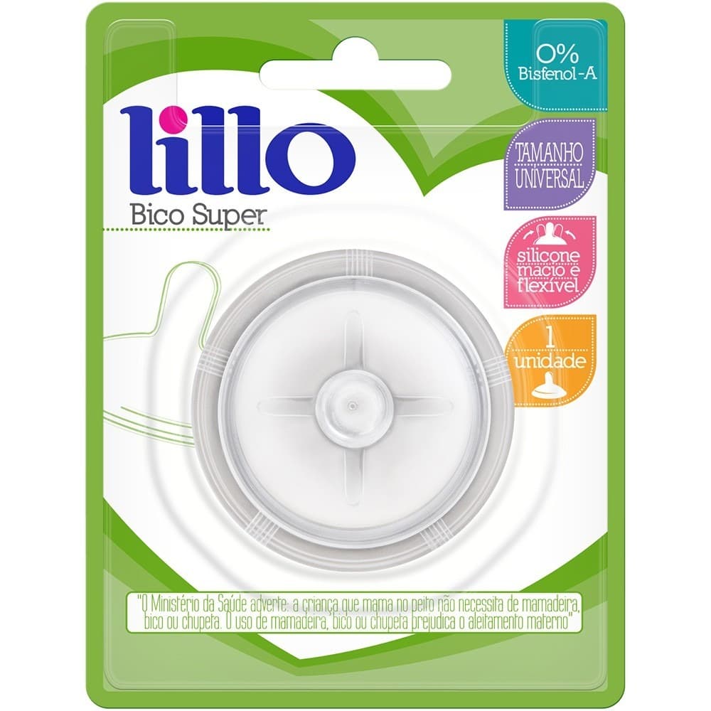 Bico Refil Para Mamadeira Super Evolution Bico Redondo Lillo - 9297