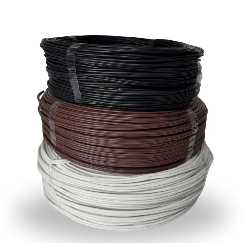 Cordão Fio Paralelo 2x1mm Marrom, Branco e Preto Varios Tamanhos
