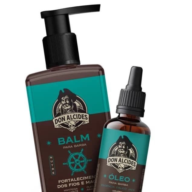 KIT PARA BARBA DON ALCIDES CALICO JACK - BALM + ÓLEO PARA BARBA