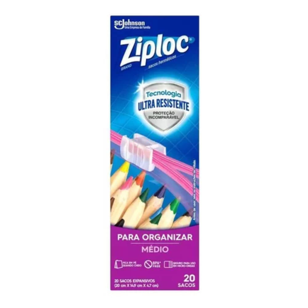 Ziploc Saco Hermético 20x14.9x4.7cm 20 Unidades