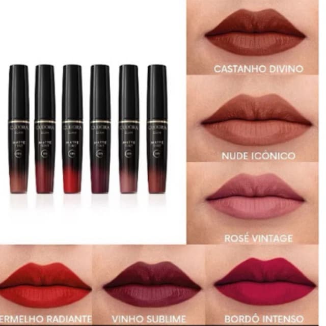 Batom Líquido Eudora Glam Matte Tint 4g