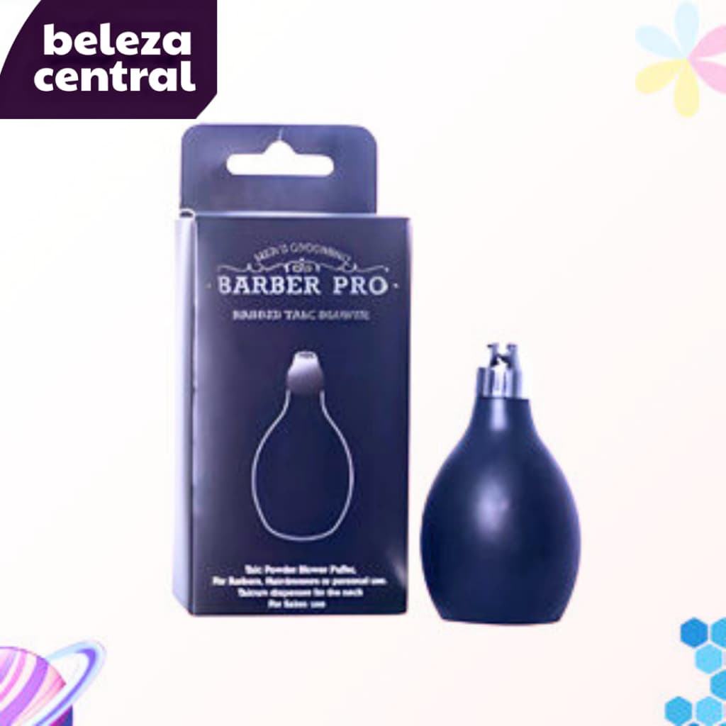 Borrifador de Talco Talqueira Importado Bombinha de Silicone p Barbearia Salão de Beleza Barber ClassecA Pro