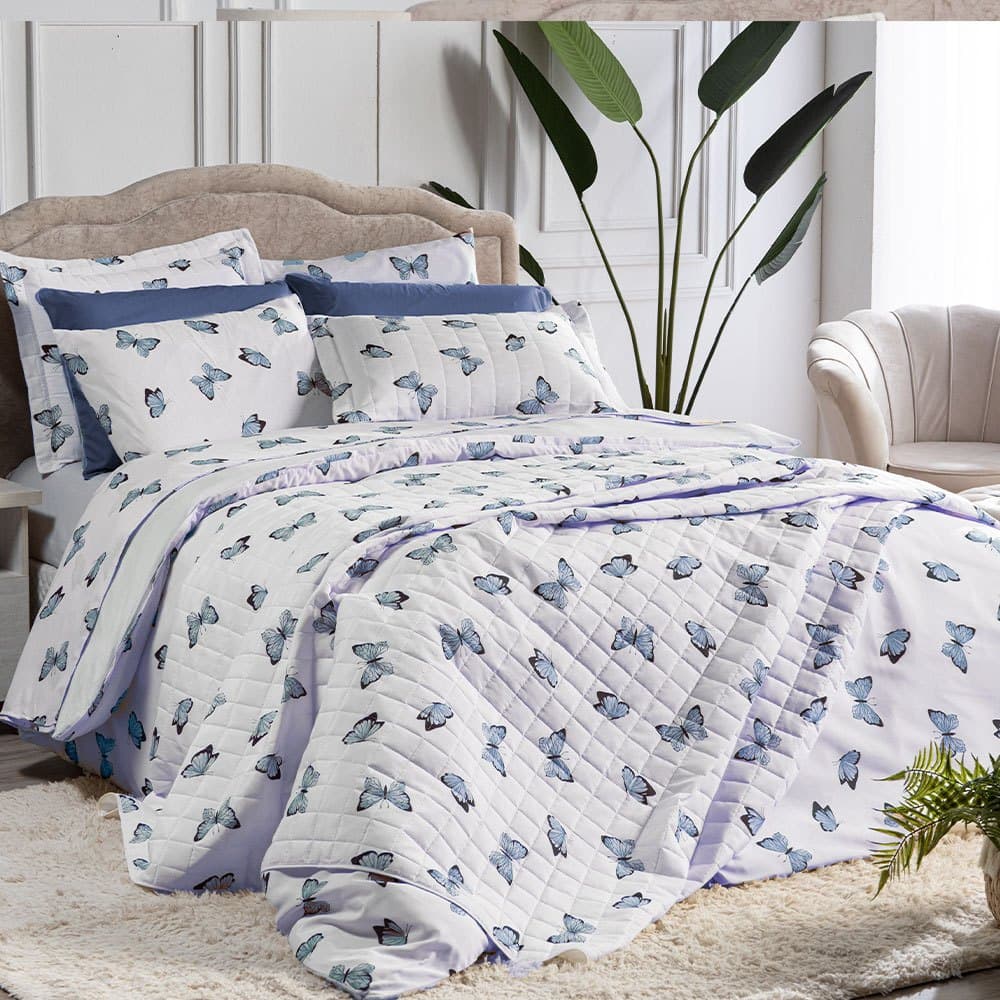 Kit Coordenado 4 peças Cobre Leito Solteiro Jogo de Lençol com elástico Solteiro Roupa de Cama Posta