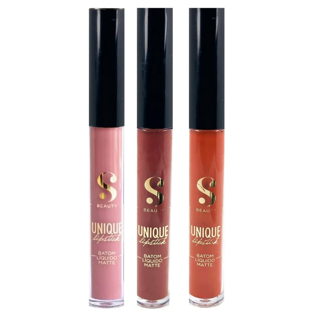 Batom Líquido Matte Unique Lipstique SBeauty Suelen Makeup
