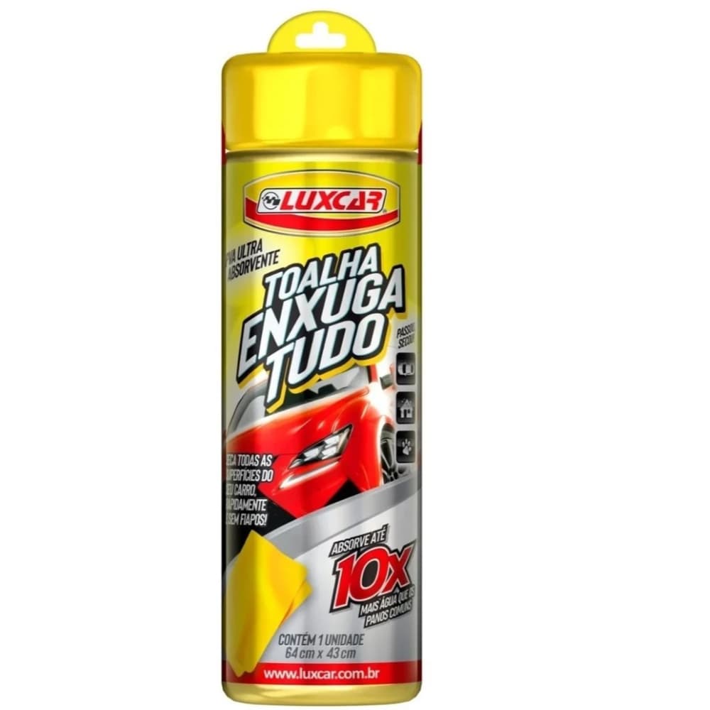 Toalha Enxuga Tudo Alta Absorção Seca Rápido Luxcar A Melhor!
