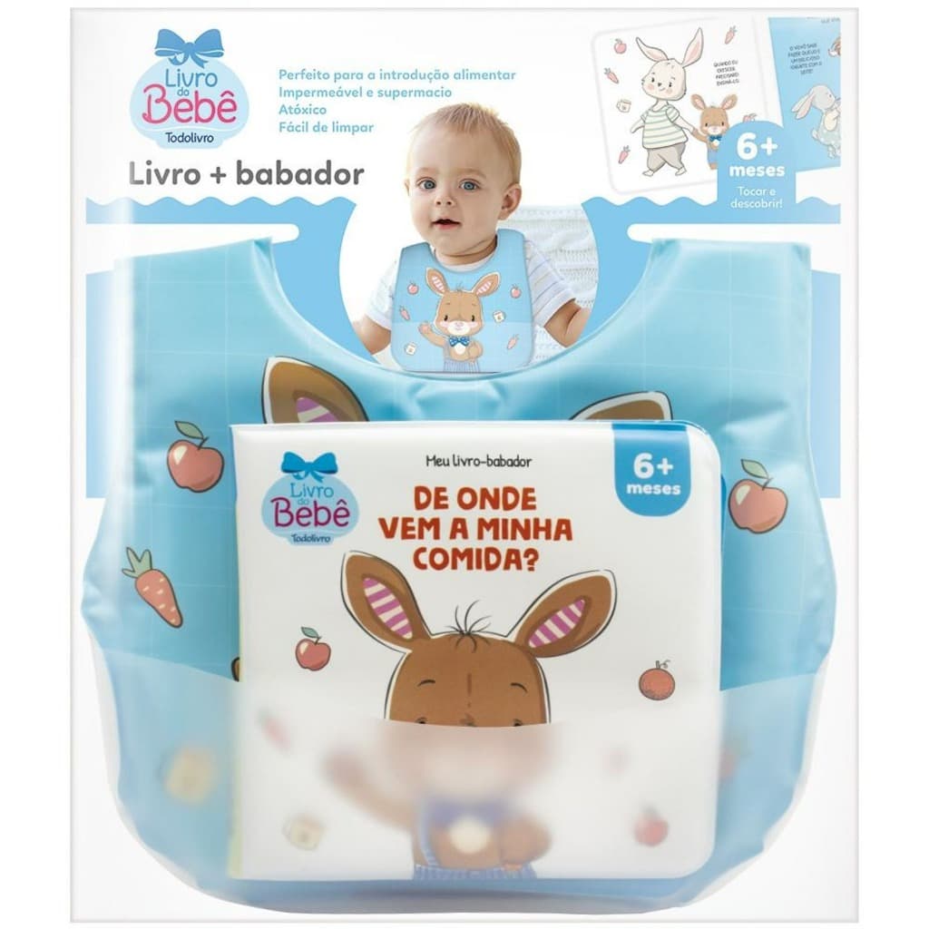 kit com 2 livros Meu Livro-Babador-É bom tomar Banho II! Veículos