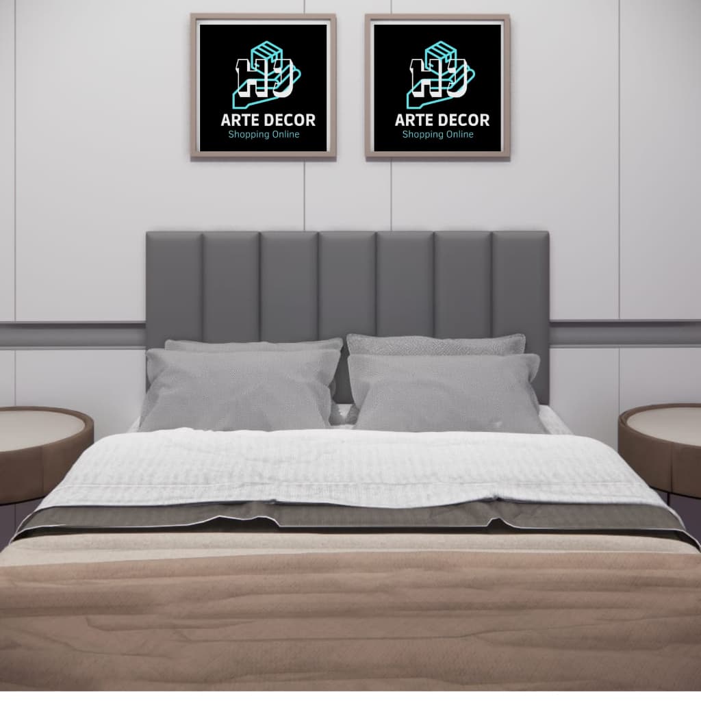 Cabeceira Cama de Casal Kit Com 7 Módulos/140x60cm