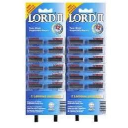 Uma Cartela De Aparelho De Barbear Lord 2 Contendo 24 Aparelhos Sem Fita