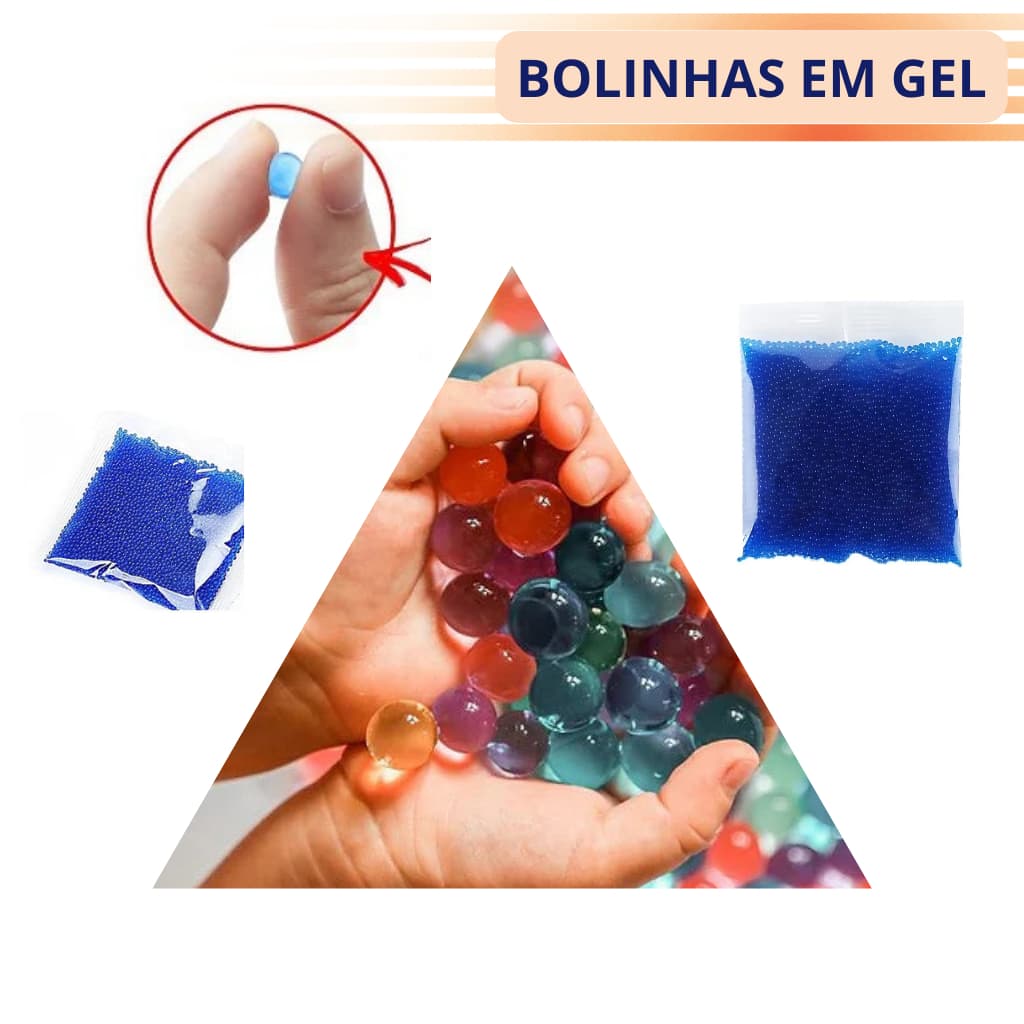 60.000 Bolinhas De Gel para Arminha Hidrogel  Orbeez de munição lançador 7-8mm Cristal BBs Airsoft Arma