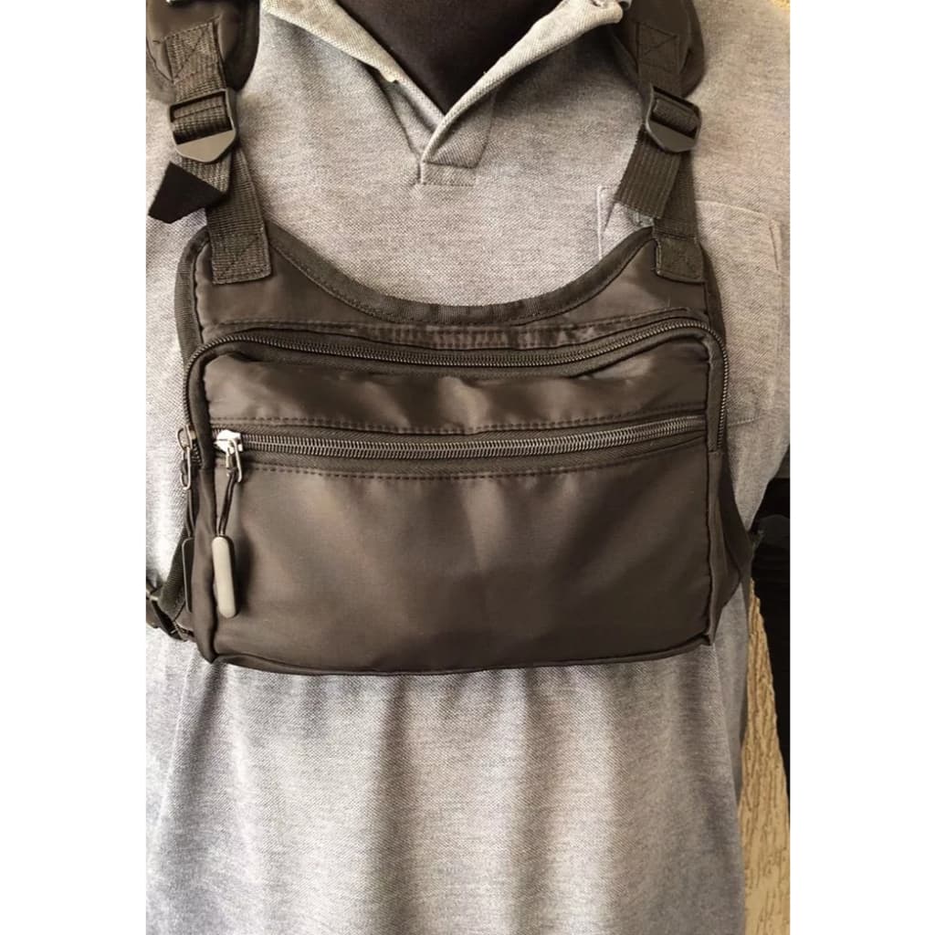 Bolsa de Peito Sling Alça Ajustável Unissex Impermeável