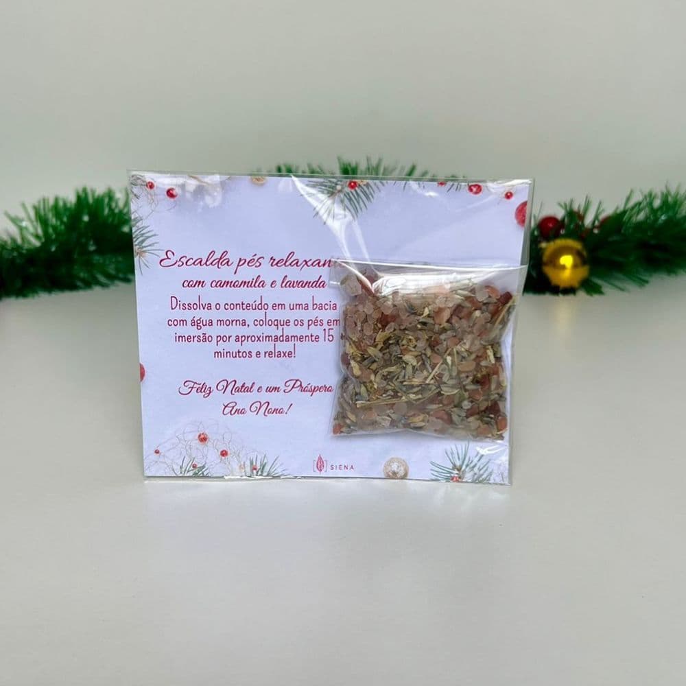 Kit 10 Escalda pés Saquinho para lembrancinha Natal e Final de Ano