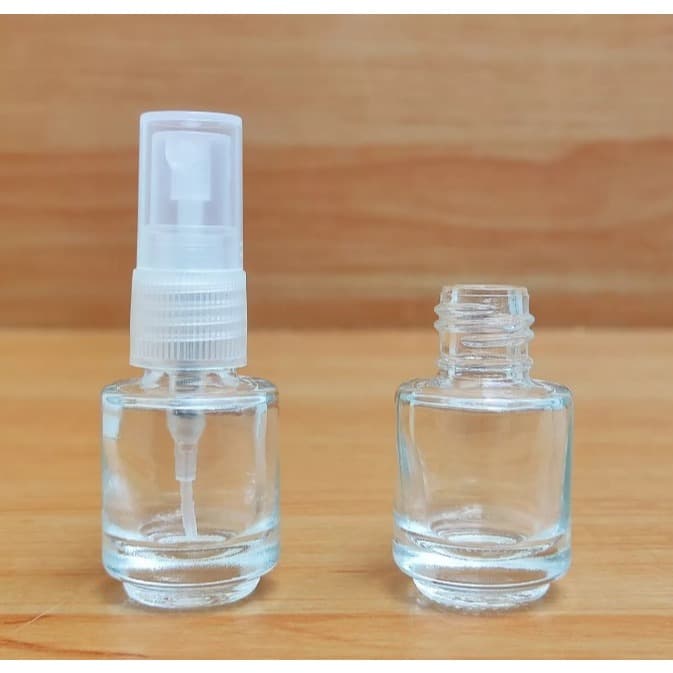 20 Frascos de Vidro 4ml Válvula Spray Transparente Para Amostra de Perfumes