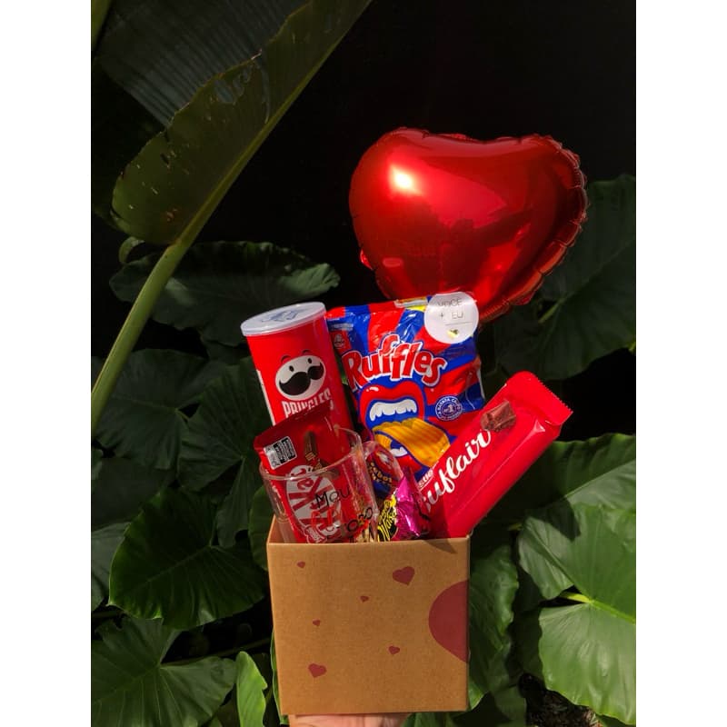 Cesta de chocolate para presente - Cesta para namorada - Cesta Box