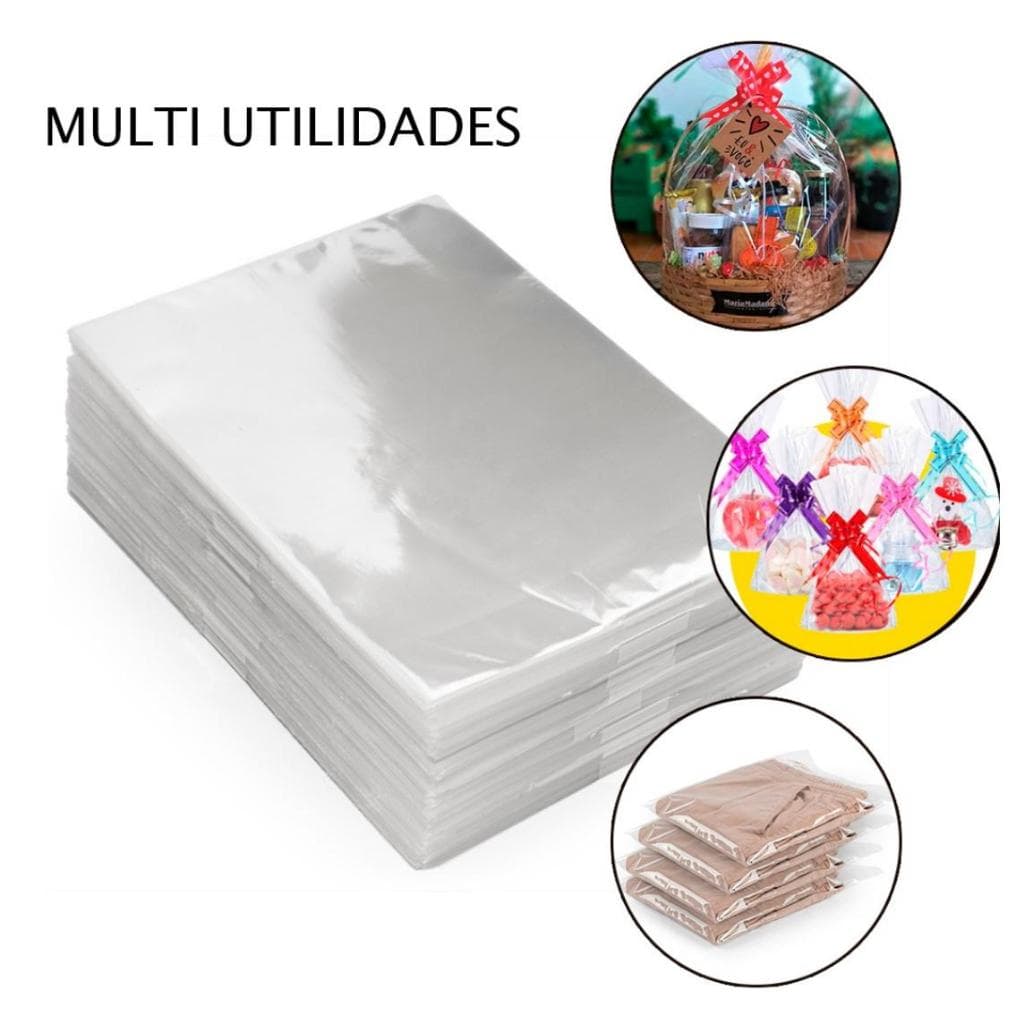 sacolinha crista saco plástico incolor transparente varias medidas alta qualidade
