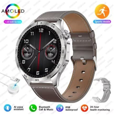 Relogio Inteligente Watch 4 Relógio inteligente, Tela AMOLED HD 1.46 Inch, 466*466, Always on, Chamada Bluetooth