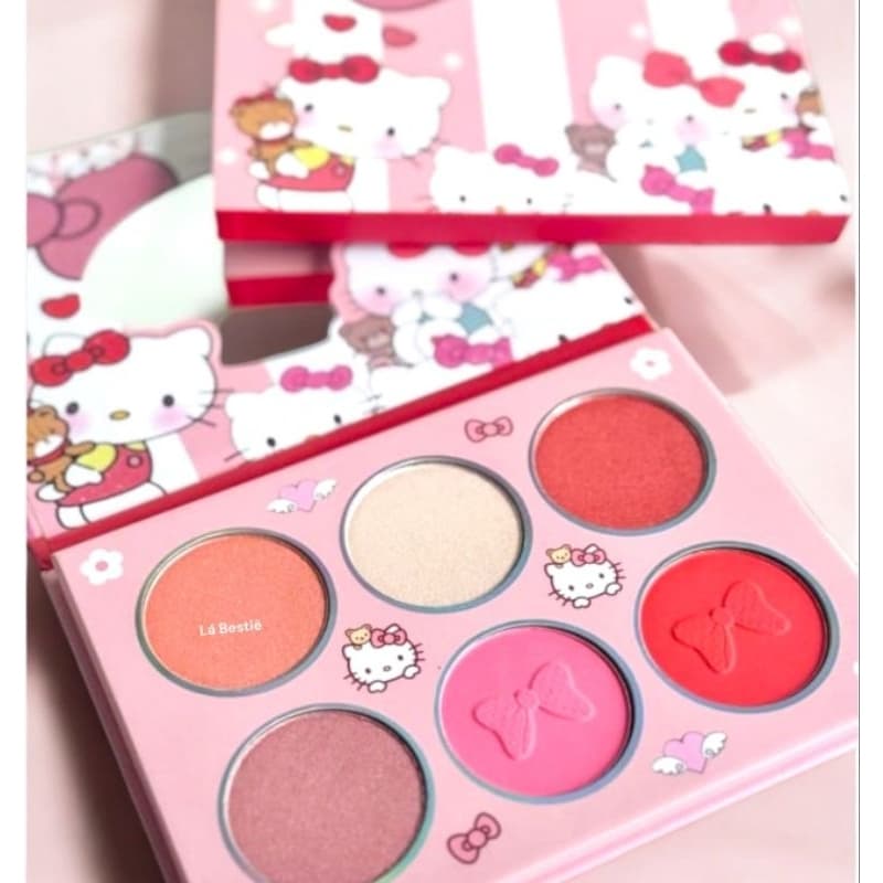 Paleta de sombra Stitch 09 Cores e paleta Stitch e hello Kitty 18 cores