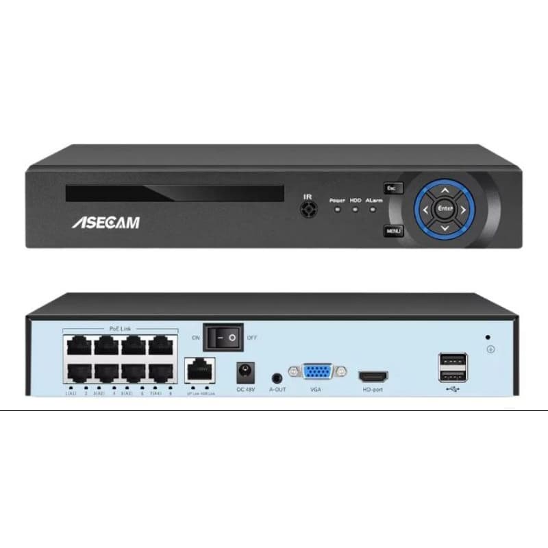 Kit de Segurança 8MP 4K NVR - Gravação de Vídeo Profissional