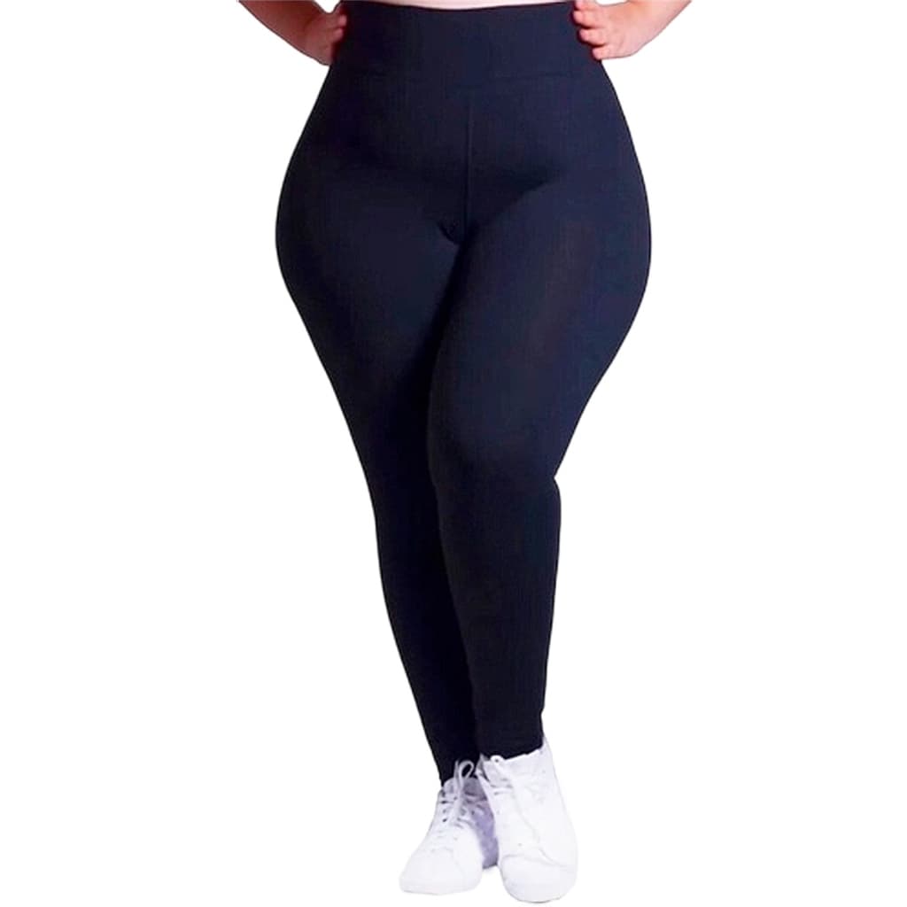 Calça Legging Plus Size K2B Original Cós Cintura Alta Fitness Tecido Grosso Resistente Feminina