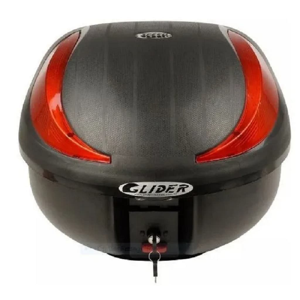 Bau Bauleto Speed Moto com Lente Vermelha 40 Litros - Glider