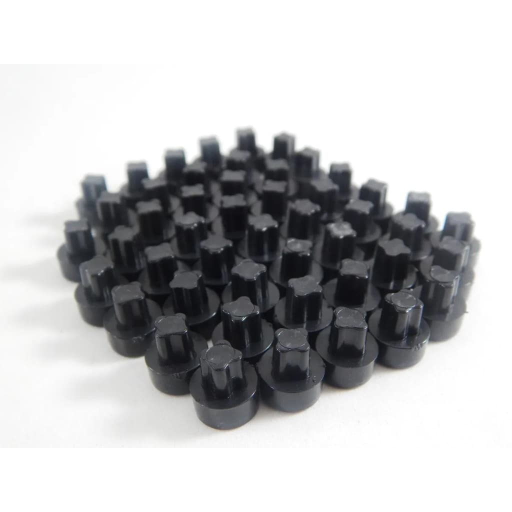 Kit 64 Pçs Rebite Pino Parafuso Roda Track E Field Preto