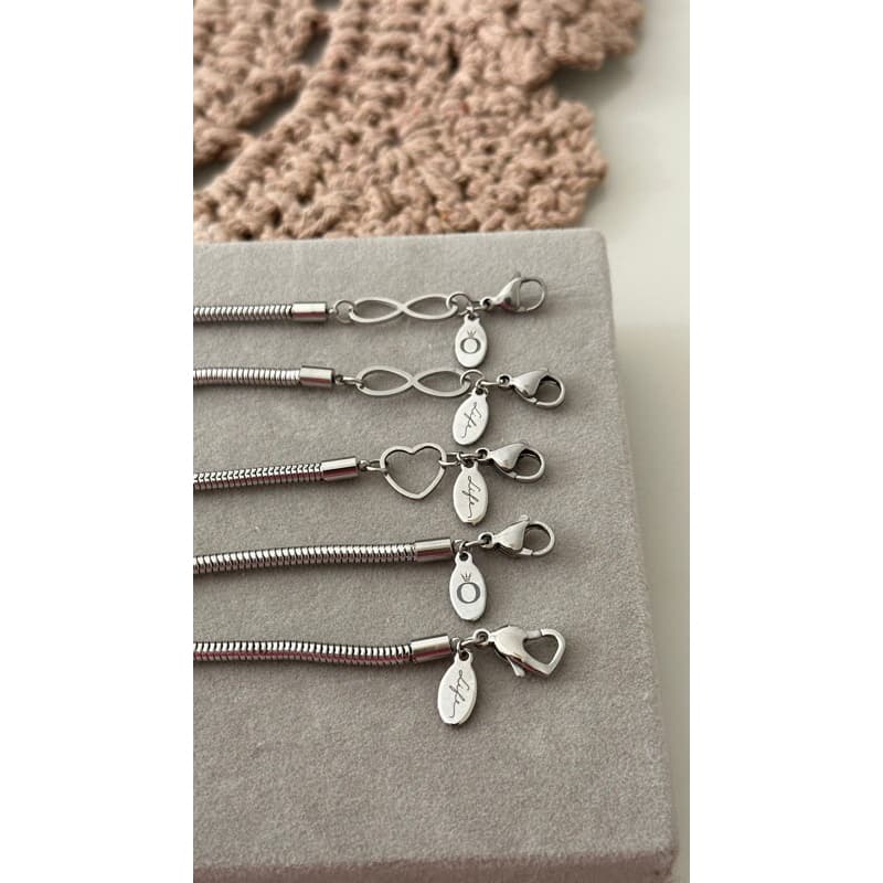 pulseira berloque charms pingente aço inoxidável LEIA O ANÚNCIO