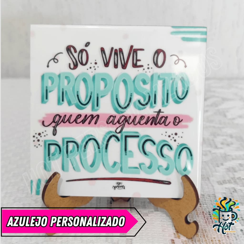 Azulejo Personalizado Frase Motivacional Gospel Presenteável Aniversário