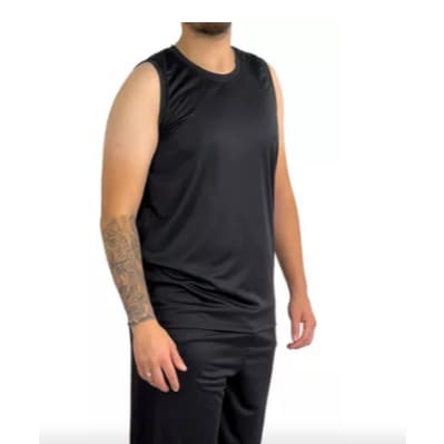 Conjunto regata e Bermuda Masculina Com Logo Refletivo e Diversas Cores e Combo Mauricinho Adulto Top