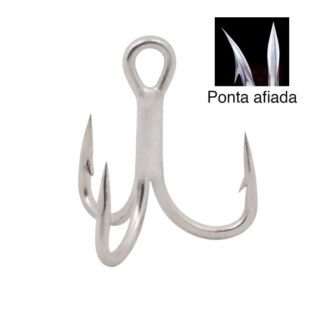 Garatéia Lizard Treble Hook 5X C/10un  Garatéias de reposição Lizard Fishing, excelente custo x beneficio, 5X