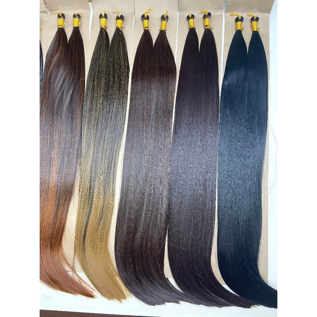 Cabelo Jumbo Orgânico Crochet Liso 160g 70cm Braid Top Fibra HT Similar humano