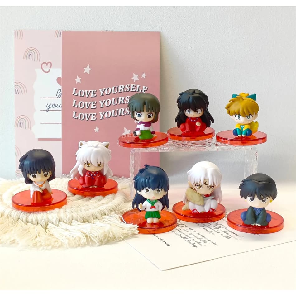 Miniaturas Inuyasha 5cm Action Figure Decoração enfeite presente geek anime japones Inu yasha