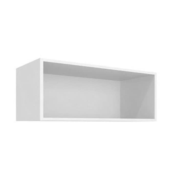 Nicho Retangular Decorativo 69x37x37 Branco C/ Fundo