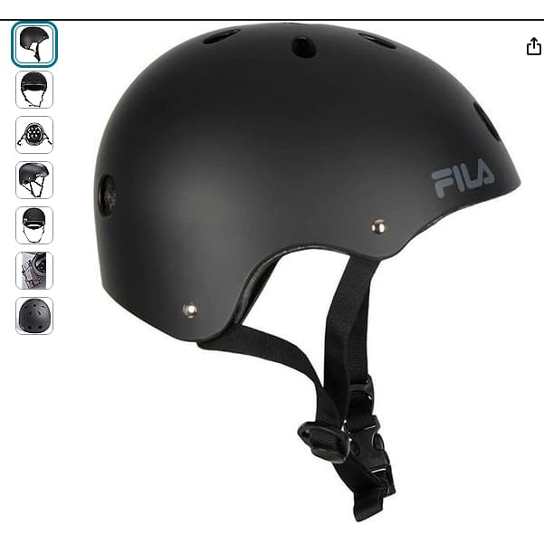Capacete Fila Nrk Fun Helmet Black - Tamanho p