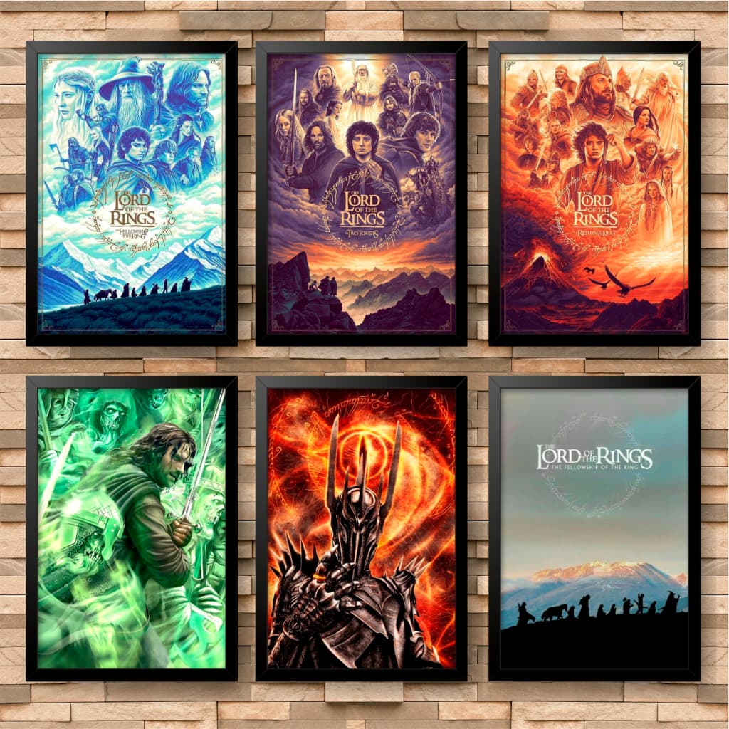 Quadro decorativo Ultra Hd 4k - Senhor dos anéis coleção #1