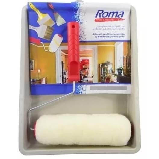 Kit Pintura Bandeja e Rolo de lã