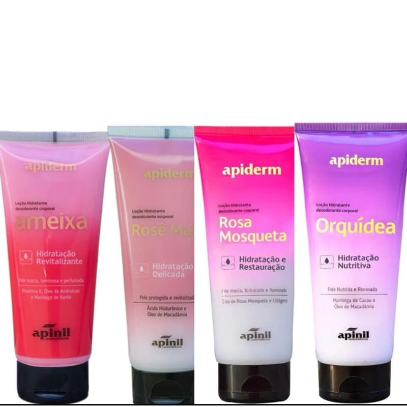 KIT C/ 6 UNIDADES LOÇÃO HIDRATANTE CORPORAL APIDERM -APINIL