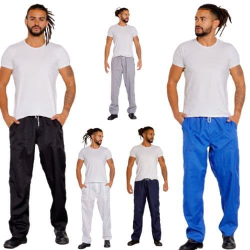 Calça Oxford Para Trabalho Tecido Super Leve 4 Bolsos com cordão 51