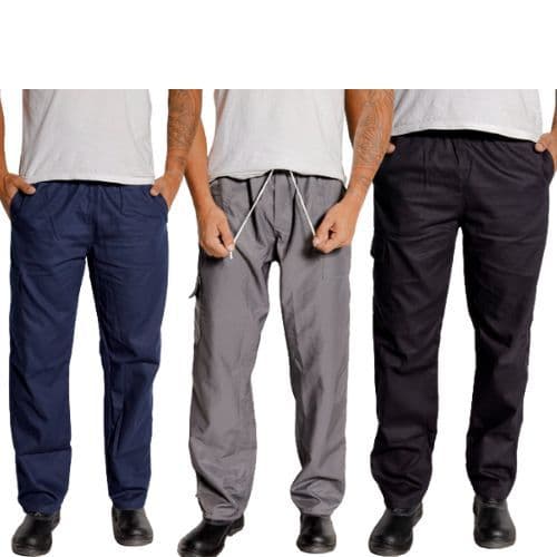 Calça Cargo Brim Confortável para Trabalhos Pesados Uniforme Profissional  37