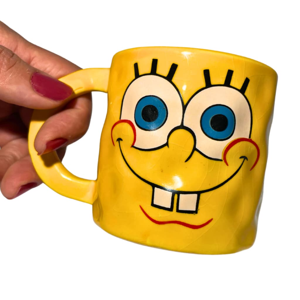 Caneca Temática Bob Esponja 3d Porcelana Personalizada Presente Criativo Cerâmica