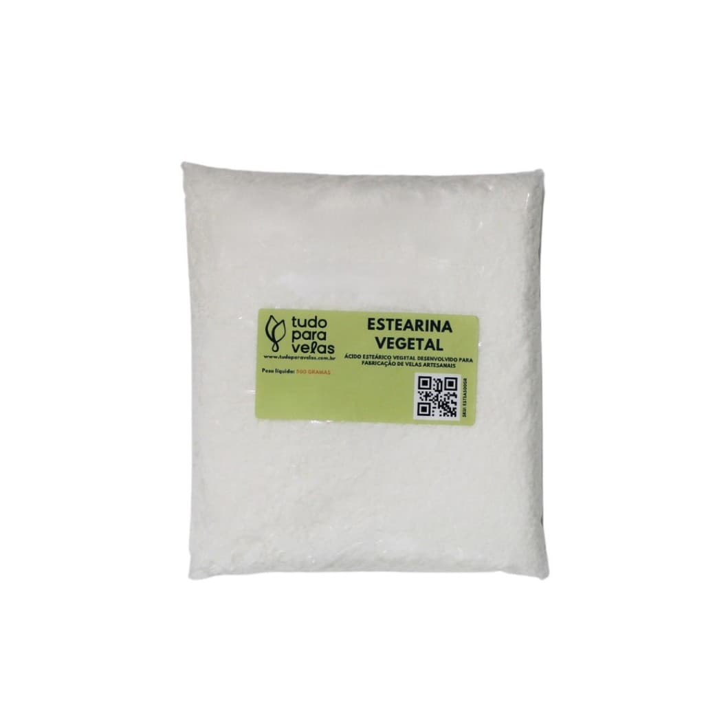 Estearina Vegetal 500g Ácido Esteárico para Sabonetes Artesanais e Velas Aromáticas