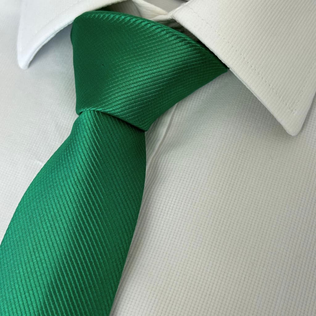 Gravata Verde Bandeira Clara Masculina Slim e Semi Slim Riscadinha Para Padrinhos de Casamento
