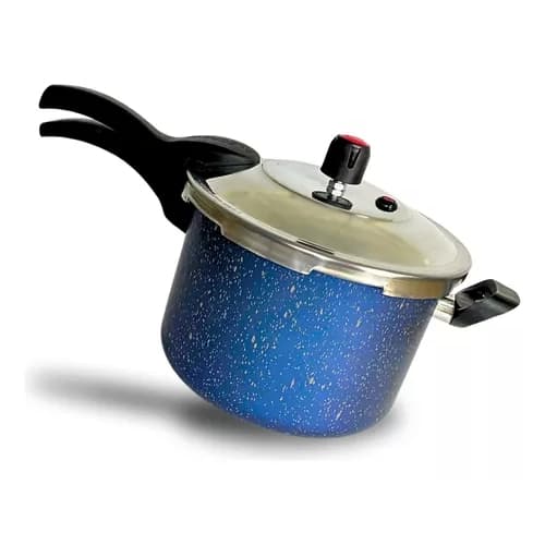 Panela Pressão 4,5l Antiaderente Fechamento Externo Premium Cor Azul Alegrete