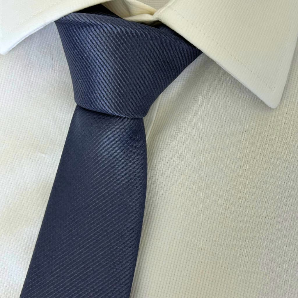 Gravata Cinza Chumbo Semi Slim e Slim Masculina Social Para Padrinhos de Casamento