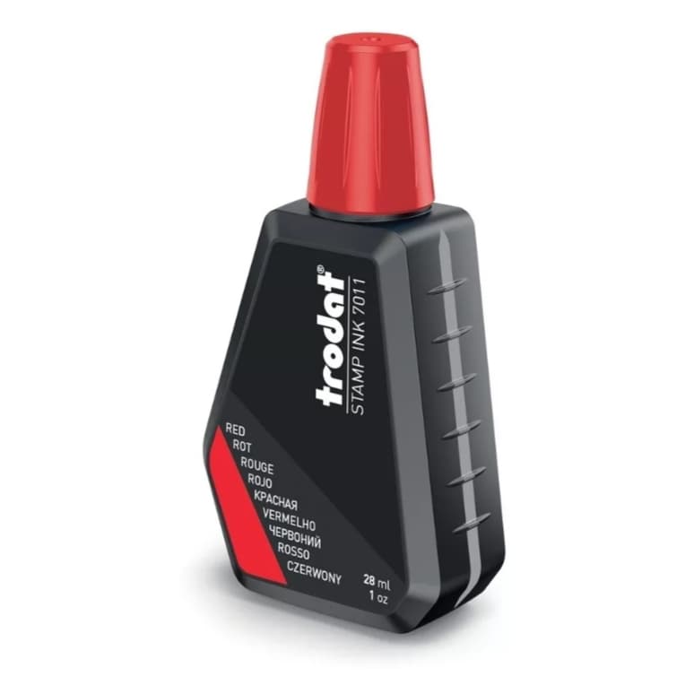 Tinta cor vermelha Carimbo Automático 28ml / Trodat 7011