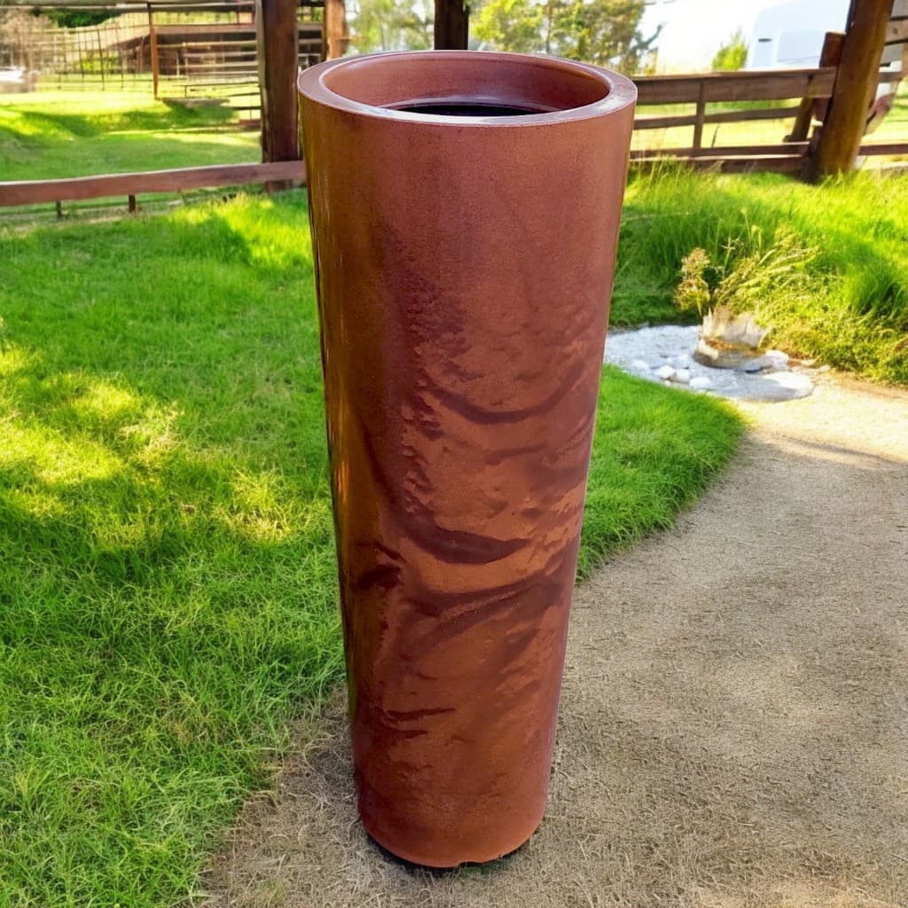 Vaso Grande 68cm Polietileno Premium Decorativo Luxo Para Plantas Sala Jardim