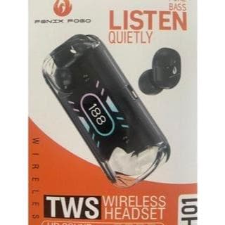 Fones de ouvido de música Bluetooth 5.3 sem fio com  Microphone e Luz Redução De Ruído  LED
