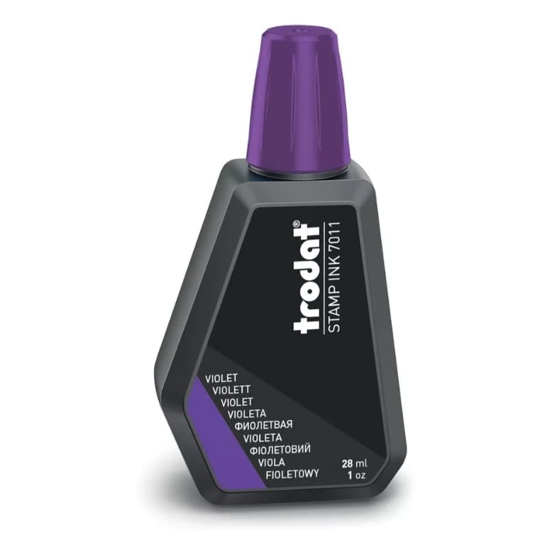 Tinta na cor violeta /  Carimbo Automático / 28ml Trodat 7011